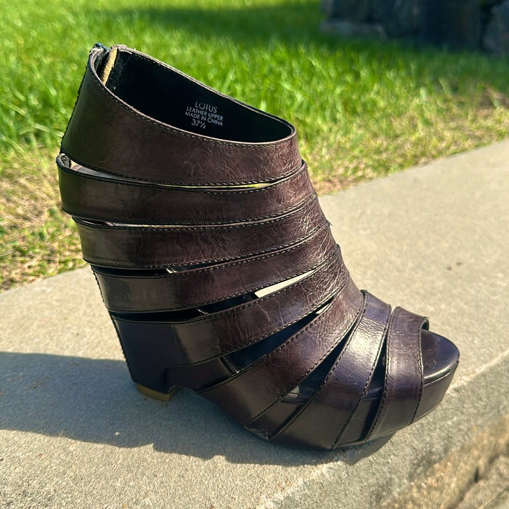 Vintage, Ash Platform Wedge Sandals
